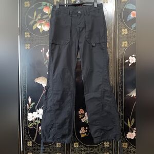 Esprit Black Cargo Style Pants with Front Patch Pockets